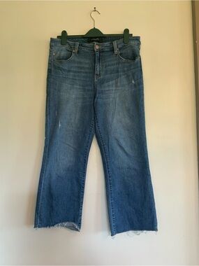Liverpool Women's Medium Blue Cropped Straight Jeans